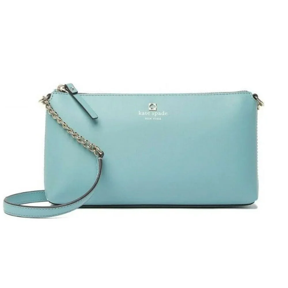 Kate Spade Sawyer Street Declan Leather Crossbody Bag SEASIDE